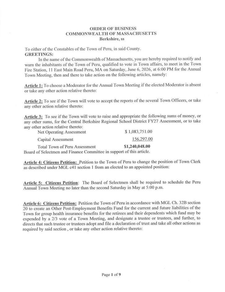June 6, 2025 Annual Town Meeting Warrant.pdf