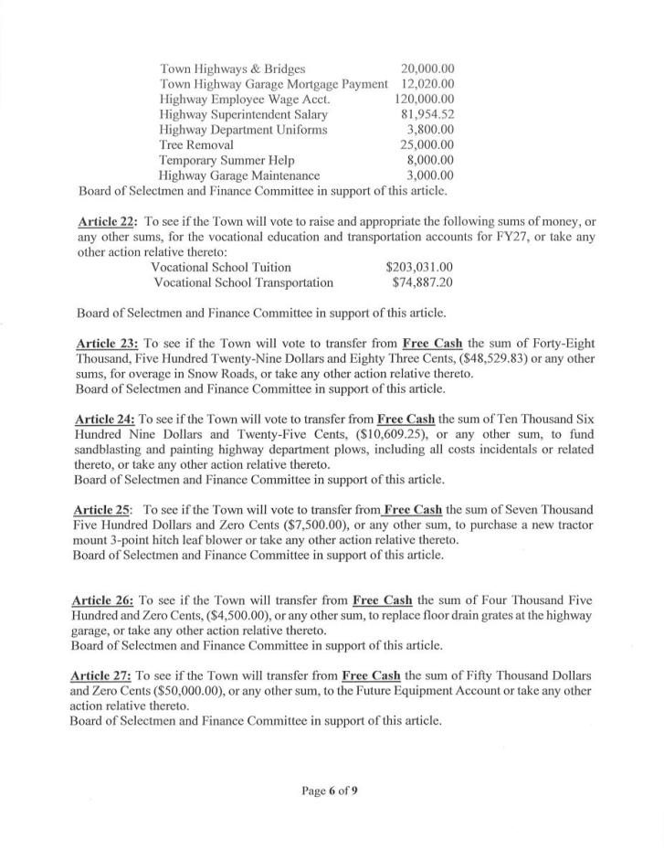 June 6, 2025 Annual Town Meeting Warrant.pdf