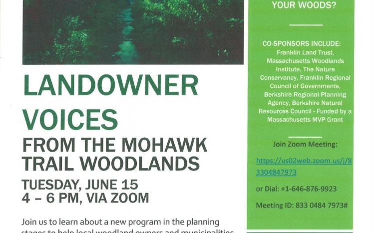 Landowner's Voices from the Mohawk Trail Woodlands 