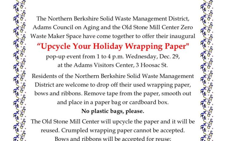 Holiday Paper & Bow Upcycling Event